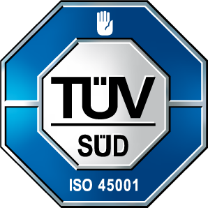 Logo TUV certificazione ISO 45001